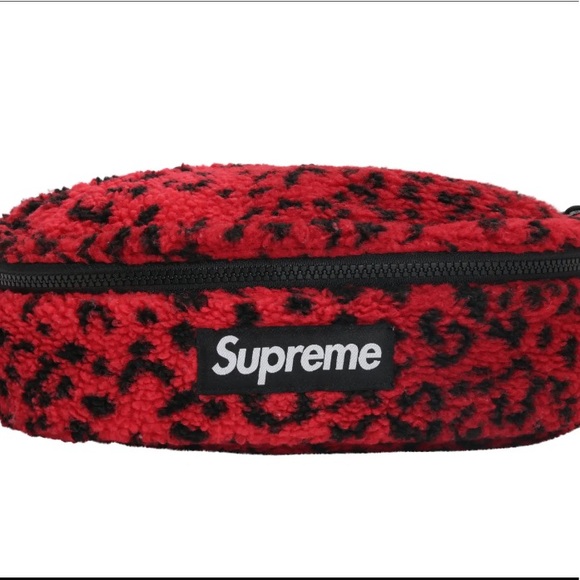 Supreme Red Leopard waist / belt bag - Picture 4 of 4